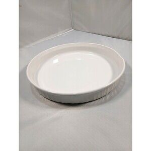 Corning Ware F-3-B French White 24 cm 10 inch Round Quiche Baking Dish